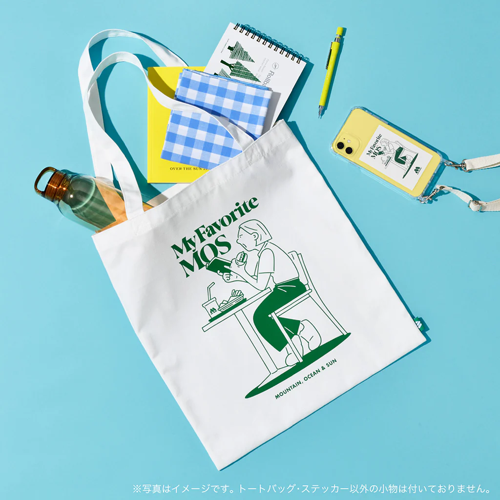 トートバッグ(Yunosuke)+ステッカー+モスライスバーガーセット - Image 4